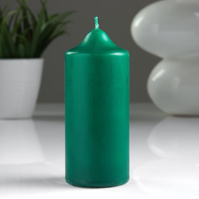 Свеча классическая 5х12 см, зеленая
Свеча классическая 5х12 см, зеленая