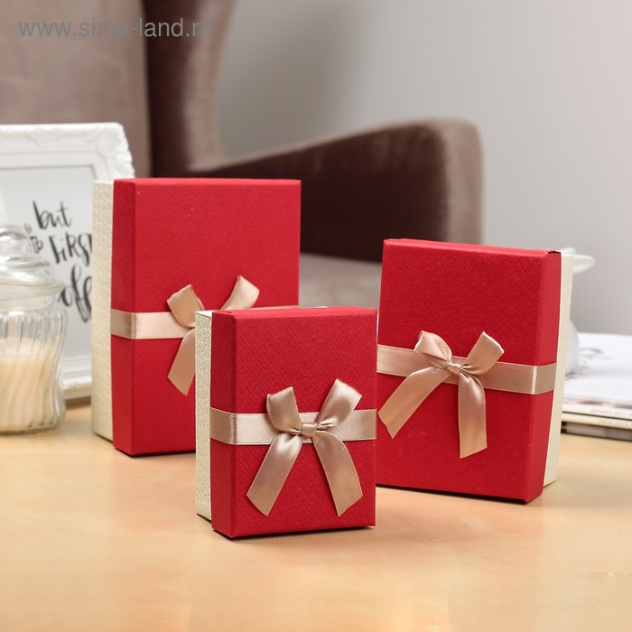 Набор коробок 3 в 1, красный, 16 х 10,5 х 8 - 11 х 8 х 6 см
Набор коробок 3 в 1, красный, 16 х 10,5 х 8 - 11 х 8 х 6 см