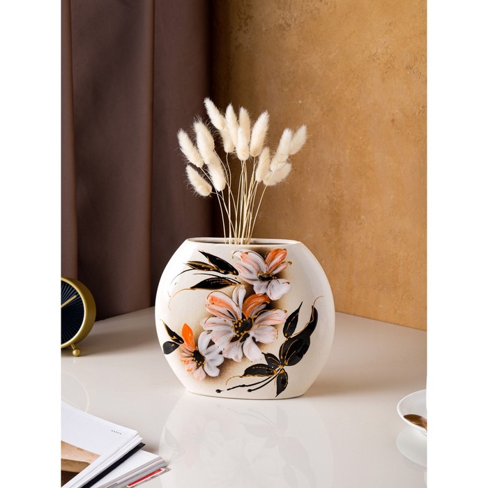 Ваза керамическая "Классик", настольная, глазурь, цветы, 20 см, авторская работа
Ваза керамическая "Классик", настольная, глазурь, цветы, 20 см, авторская работа