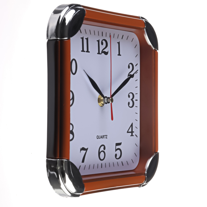 фото Часы настенные "рейчел", 19 х 19 см, циферблат 16.5 см, дискретный ход