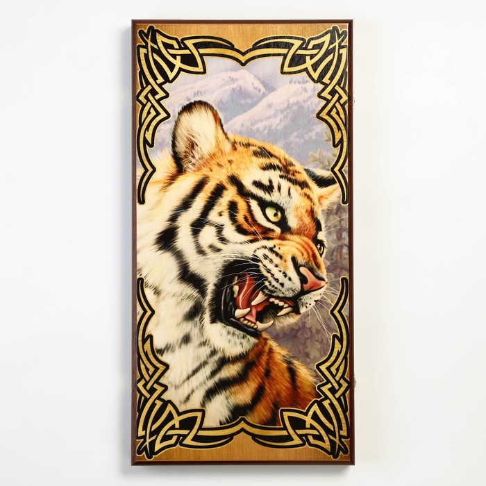 Нарды "Тигр", деревянная доска 60 х 60 см, с полем для игры в шашки 
Нарды "Тигр", деревянная доска 60 х 60 см, с полем для игры в шашки