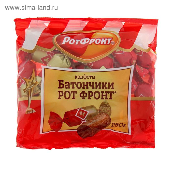Конфеты батончики Рот Фронт, 250 г
Конфеты батончики Рот Фронт, 250 г