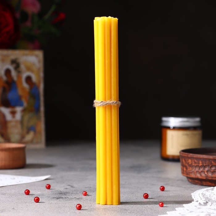 фото Набор свечей церковных "николай чудотворец" для домашней молитвы, парафин, 12 шт