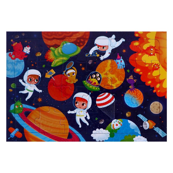 Пазл в рамке «В космосе», 24 детали, 20 × 28.5 см
Пазл в рамке «В космосе», 24 детали, 20 × 28.5 см