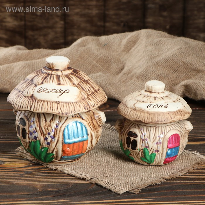 Набор для специй "Домик лесной", 2 предмета, 0,7 л, 0,3 л
Набор для специй "Домик лесной", 2 предмета, 0,7 л, 0,3 л