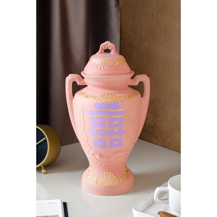 Ваза настольная "Фэн-шуй", розовая, керамика, 28.5 см
Ваза настольная "Фэн-шуй", розовая, керамика, 28.5 см