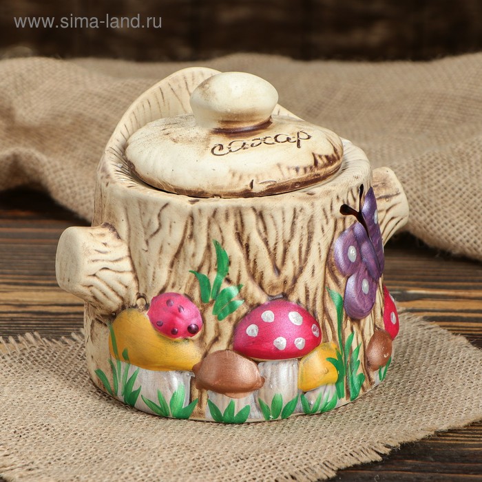 Сахарница "Пенёк", керамика, 0.7 л
Сахарница "Пенёк", керамика, 0.7 л