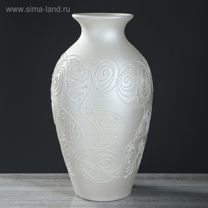 Ваза напольная "Классика" под шамот, перламутровый, 50 см, керамика
Ваза напольная "Классика" под шамот, перламутровый, 50 см, керамика