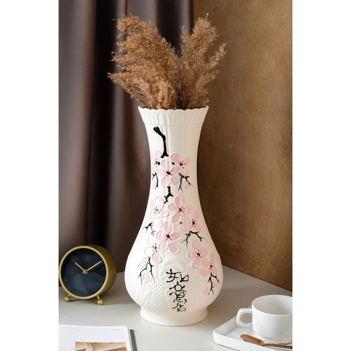 Ваза керамическая "Подарок", настольная, сакура, 41 см, авторская работа 
Ваза керамическая "Подарок", настольная, сакура, 41 см, авторская работа
