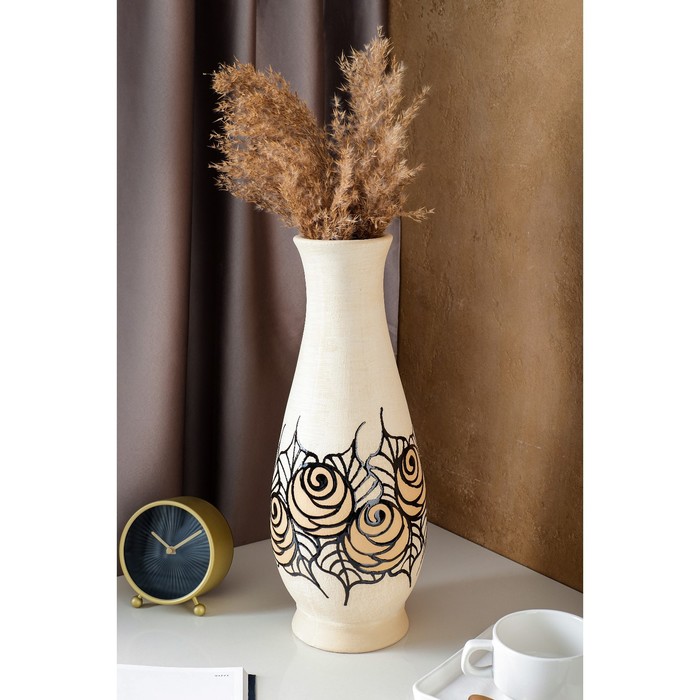 Ваза настольная "Агнесса", роза, бежевая, 40 см, микс
Ваза настольная "Агнесса", роза, бежевая, 40 см, микс