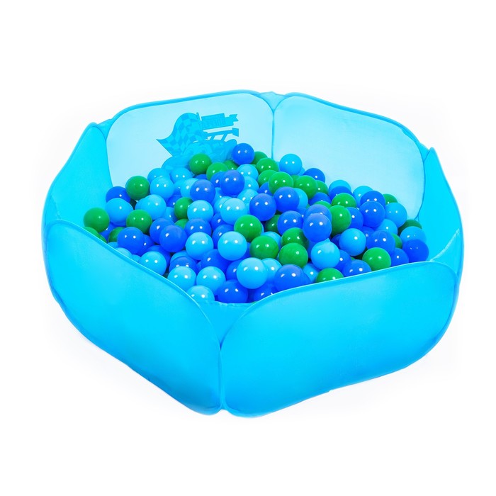 фото Шарики для сухого бассейна с рисунком, диаметр шара 7,5 см, набор 30 штук, цвет морской соломон