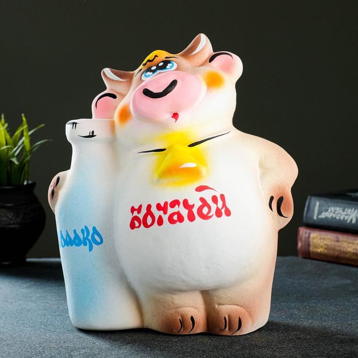 Копилка "Бык с молоком" 15х21х25см
Копилка "Бык с молоком" 15х21х25см