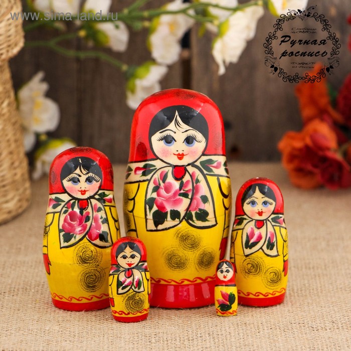 Матрёшка «Платочек», красный платок, 5 кукольная, 10 см, ручная работа, микс
Матрёшка «Платочек», красный платок, 5 кукольная, 10 см, ручная работа, микс