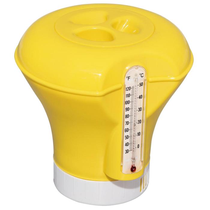 фото Дозатор плавающий с термометром, 18.5 см, цвет микс, 58209 bestway