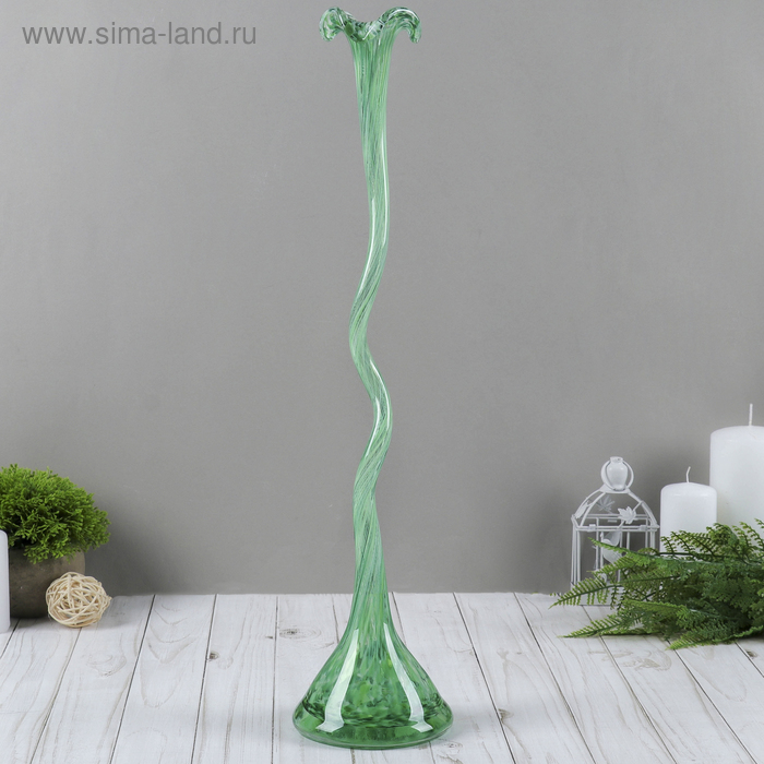 Ваза "Крученая" 51 см, зеленая
Ваза "Крученая" 51 см, зеленая