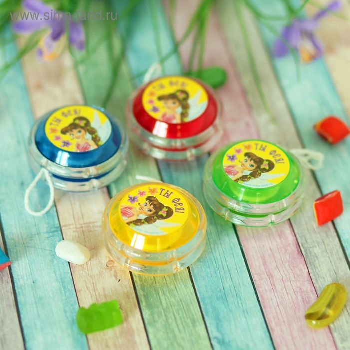 Йо-Йо «Ты фея», шарики внутри, d=4,7 см, цвета МИКС
Йо-Йо «Ты фея», шарики внутри, d=4,7 см, цвета МИКС