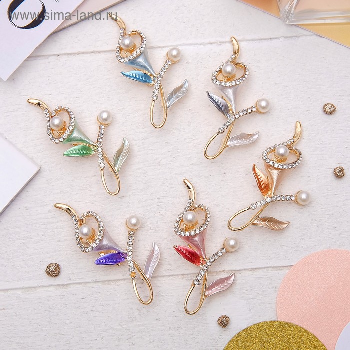 Брошь "Цветок" калла, цвет МИКС в золоте
Брошь "Цветок" калла, цвет МИКС в золоте