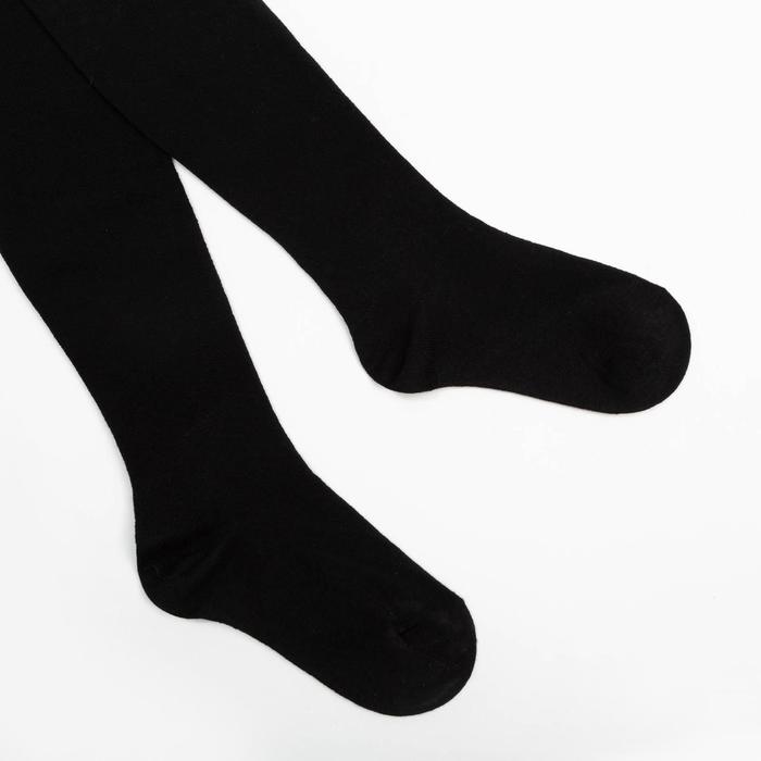 фото Колготки детские махровые, цвет чёрный, рост 134-140 см носкофф