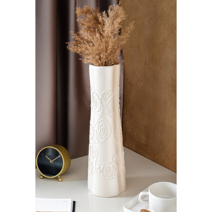 Ваза керамическая "Виола", настольная, перламутр, 40 см
Ваза керамическая "Виола", настольная, перламутр, 40 см