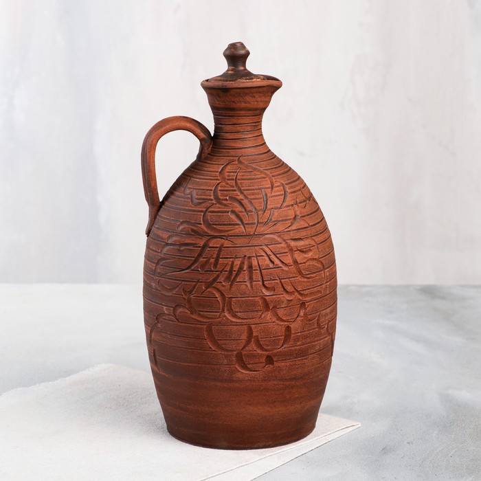 Штоф "Гончарный", декор, красная глина, 1.5 л, микс
Штоф "Гончарный", декор, красная глина, 1.5 л, микс