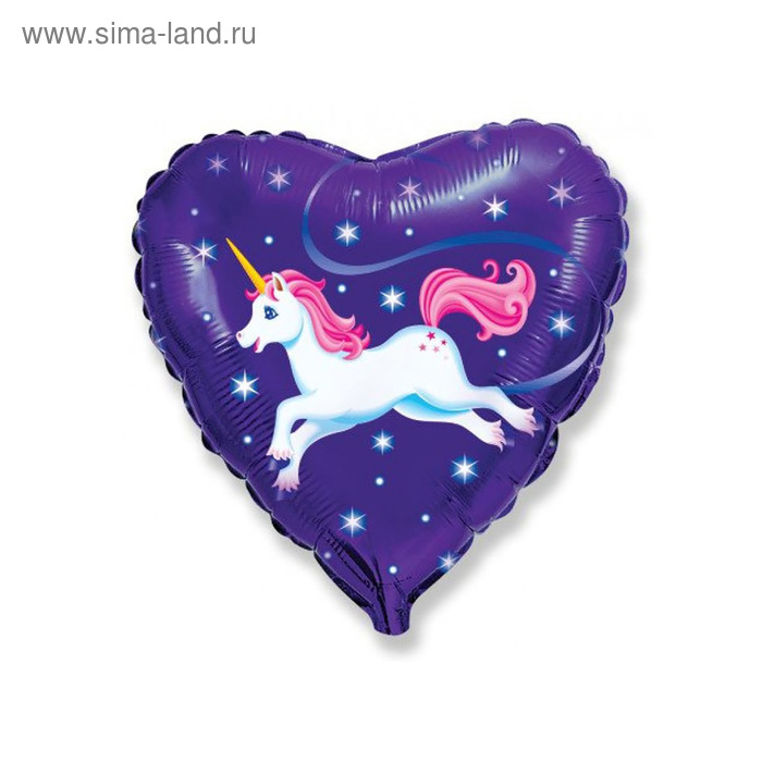 Шар фольгированный 18" «Единорог на синем», сердце
Шар фольгированный 18" «Единорог на синем», сердце