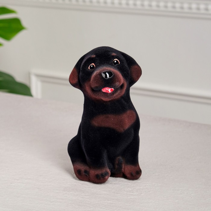 Копилка "Ротвейлер", чёрно-коричневый цвет, флок, керамика, 18 см
Копилка "Ротвейлер", чёрно-коричневый цвет, флок, керамика, 18 см