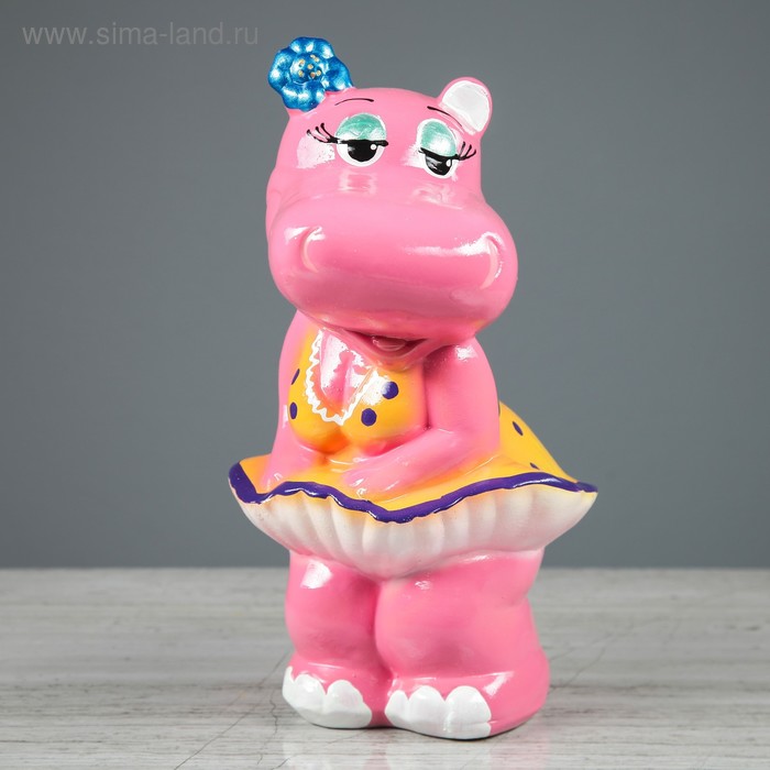 Копилка "Бегемотиха в платье", глянец, разноцветная, 27 см, микс
Копилка "Бегемотиха в платье", глянец, разноцветная, 27 см, микс