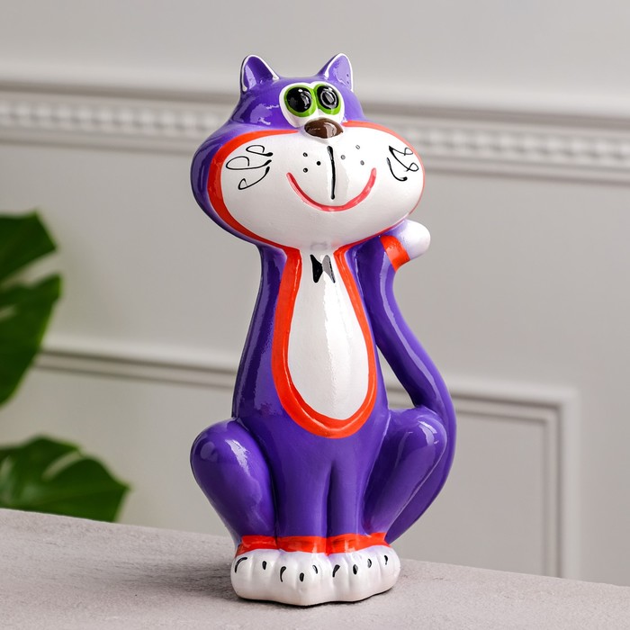 Копилка "Кот Мартын", разноцветная, покрытие лак, керамика, 28 см, микс 
Копилка "Кот Мартын", разноцветная, покрытие лак, керамика, 28 см, микс