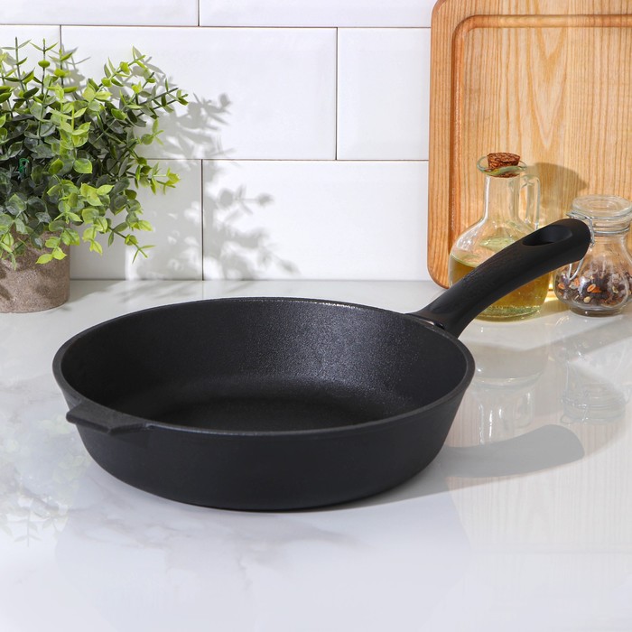 Сковорода чугунная, d=26 см, бакелитовая ручка, цвет чёрный
Сковорода чугунная, d=26 см, бакелитовая ручка, цвет чёрный