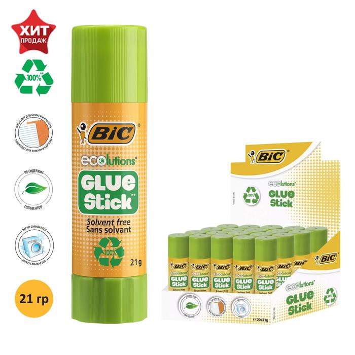 Клей-карандаш, 21г, BIC "Ecolutions", твердый, с яблочным запахом, прозрачный, водно-спиртовая основа
Клей-карандаш, 21г, BIC "Ecolutions", твердый, с яблочным запахом, прозрачный, водно-спиртовая основа