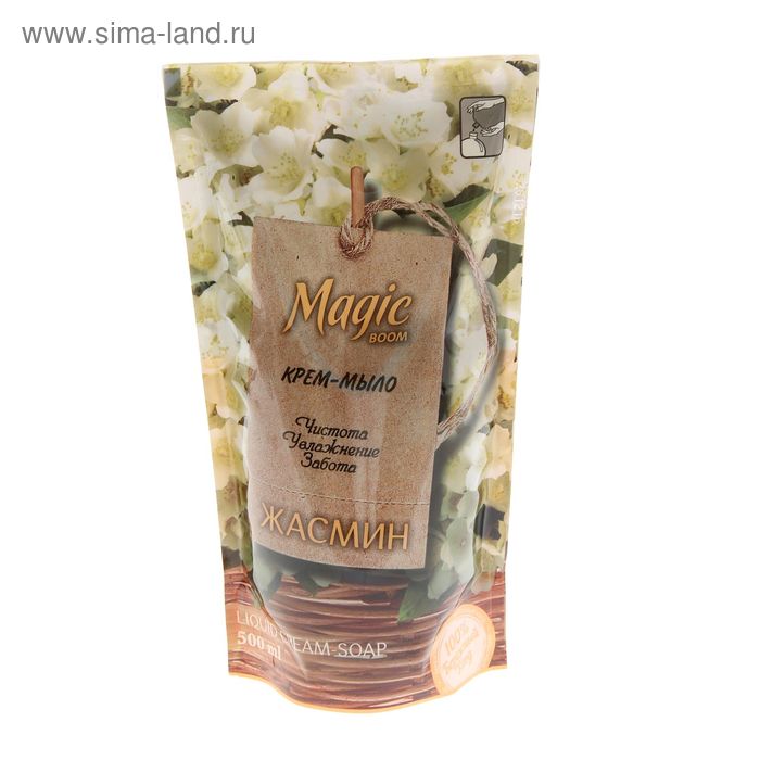 Жидкое крем-мыло для рук Magic Boom, жасмин, дой-пак, 500 мл
Жидкое крем-мыло для рук Magic Boom, жасмин, дой-пак, 500 мл