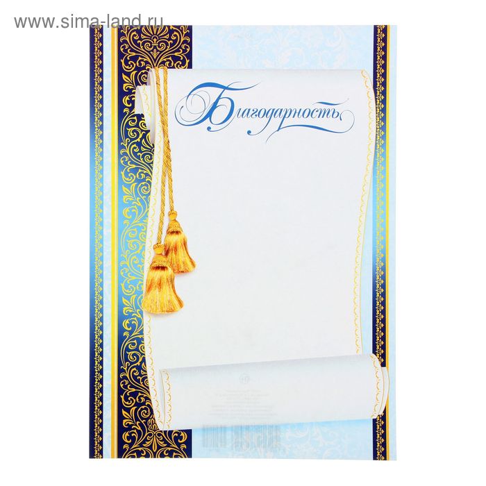 Благодарность "Универсальная" свиток
Благодарность "Универсальная" свиток