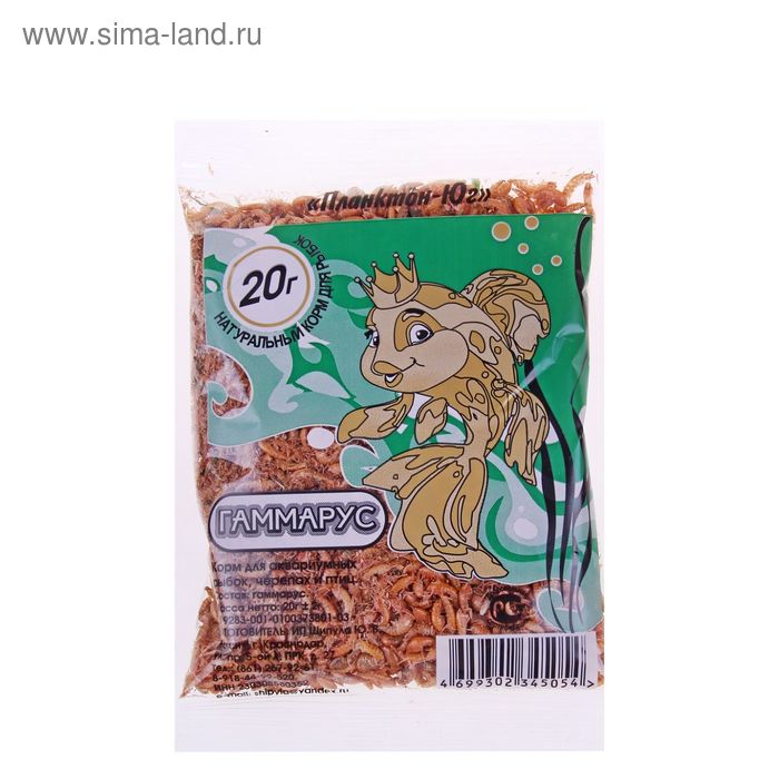 Корм для рыб "Гаммарус", 20 г, 190 мл
Корм для рыб "Гаммарус", 20 г, 190 мл