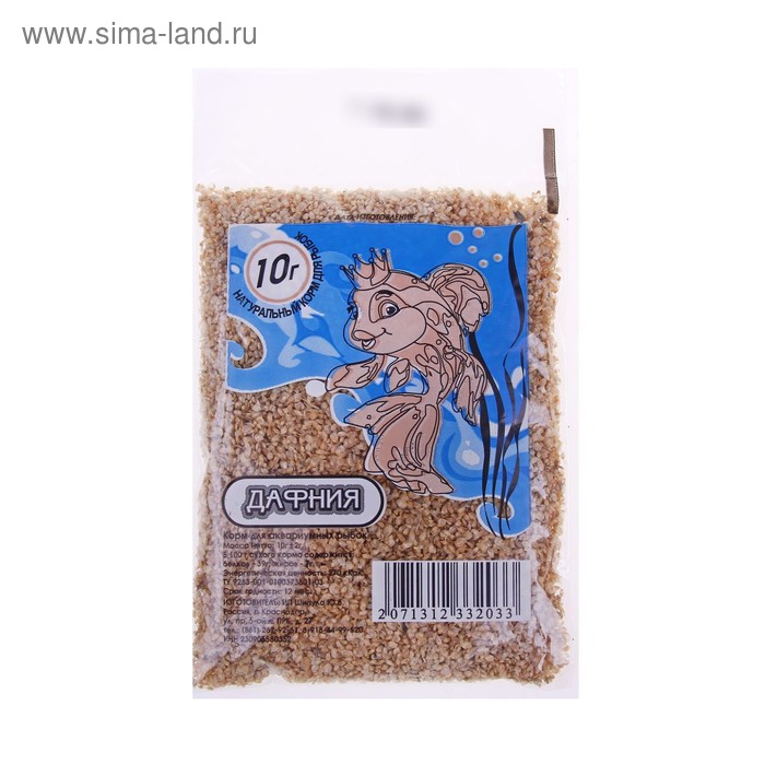 Корм для рыб "Дафния", 10 г, 105 мл
Корм для рыб "Дафния", 10 г, 105 мл