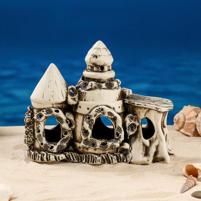 Декорация для аквариума "Замок малый с высокой башенкой", 9х21х20 см, микс
Декорация для аквариума "Замок малый с высокой башенкой", 9х21х20 см, микс