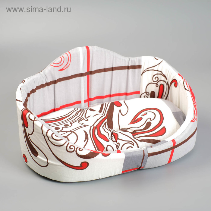 Лежанка овальная с фигурной спинкой, 38 х 25 х 18 см микс цветов
Лежанка овальная с фигурной спинкой, 38 х 25 х 18 см микс цветов