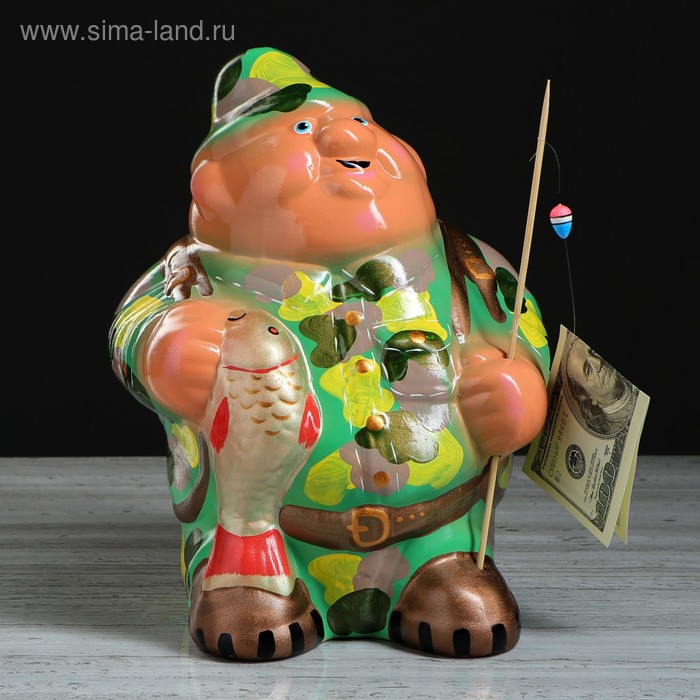 Копилка "Рыбак", глянец, голубой цвет, 24 см, микс
Копилка "Рыбак", глянец, голубой цвет, 24 см, микс