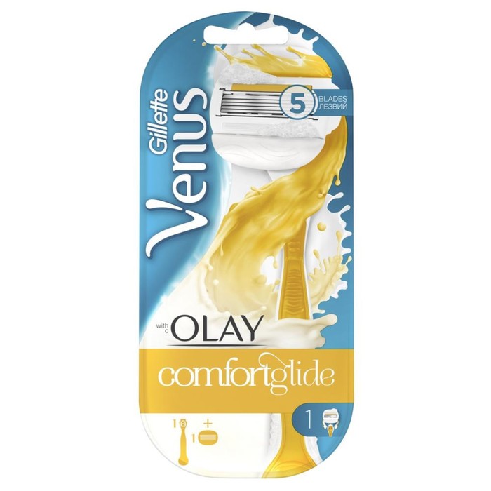 Бритва Gillette Venus Olay, 1 сменная кассета
Бритва Gillette Venus Olay, 1 сменная кассета