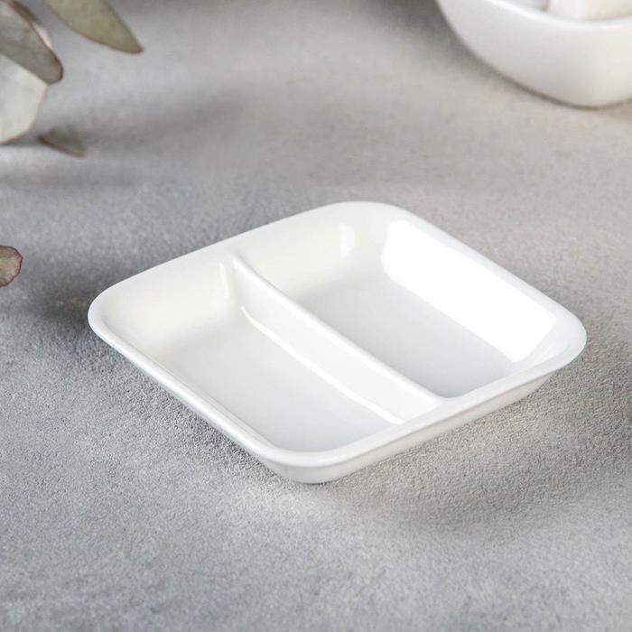 Менажница, 2 секции, 8,5×8,5 см,
Менажница, 2 секции, 8,5×8,5 см,