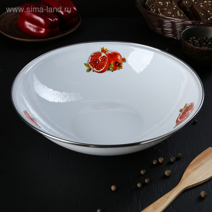 Миска «Гранат», 3,5 л, цвет белый
Миска «Гранат», 3,5 л, цвет белый