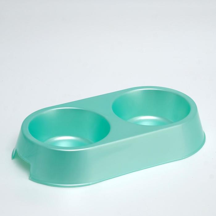 Миска для кошек пластиковая, двойная, 29,5 х 16,5 х 5 см, зеленая, 400 мл
Миска для кошек пластиковая, двойная, 29,5 х 16,5 х 5 см, зеленая, 400 мл