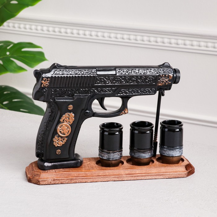 Набор для напитков "Беретта" на подставке, 4 предмета, 0.5/0.08 л
Набор для напитков "Беретта" на подставке, 4 предмета, 0.5/0.08 л