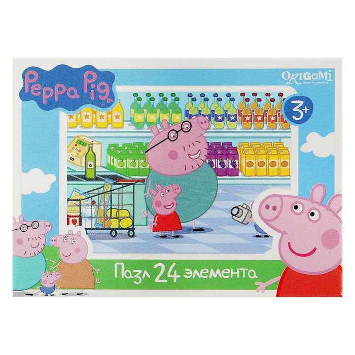 Пазл «Свинка Пеппа», 24 элемента, МИКС 
Пазл «Свинка Пеппа», 24 элемента, МИКС