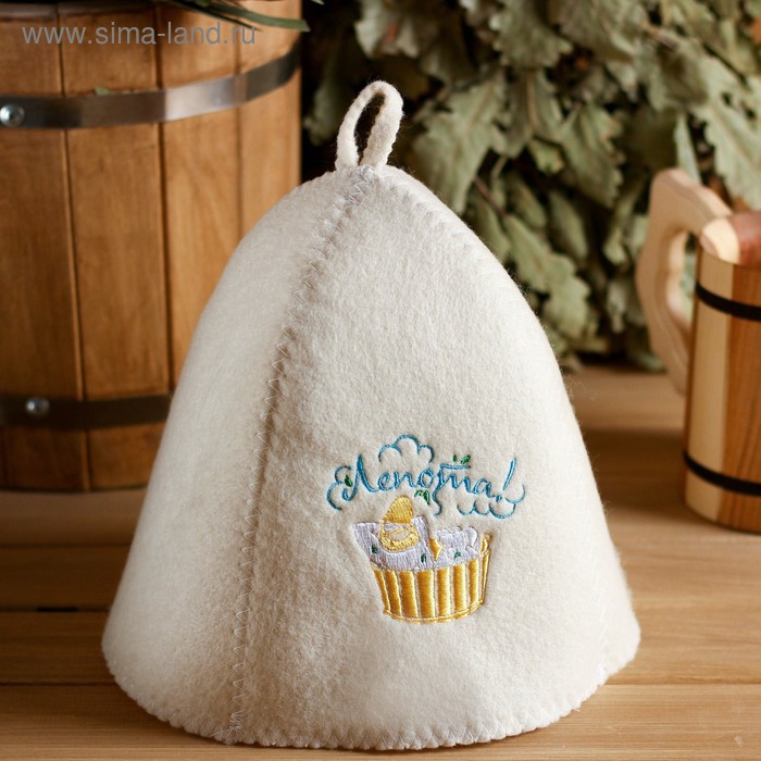 Шапка для бани с вышивкой "Лепота"
Шапка для бани с вышивкой "Лепота"