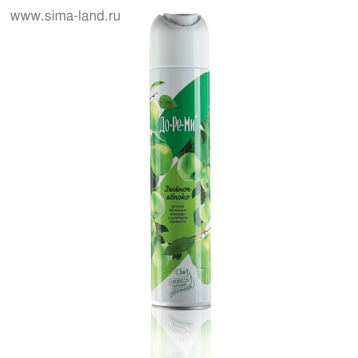 Освежитель воздуха До-ре-ми Аква Плюс "Зеленое яблоко" Аква белый, 350 мл
Освежитель воздуха До-ре-ми Аква Плюс "Зеленое яблоко" Аква белый, 350 мл