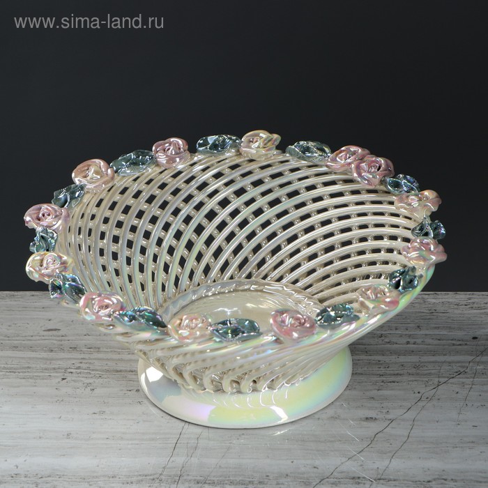 Конфетница "Плетенка", круглая, с лепкой, разноцветная, керамика, 11.5 см
Конфетница "Плетенка", круглая, с лепкой, разноцветная, керамика, 11.5 см