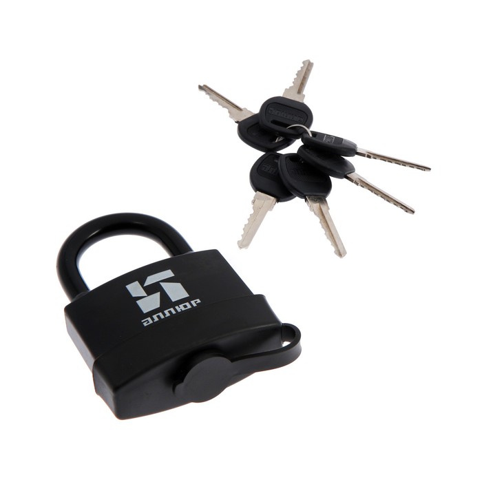 Замок навесной "АЛЛЮР" ВС1Ч- 377П, влагозащитный, дужка d=10.8 мм, 6 ключей 
Замок навесной "АЛЛЮР" ВС1Ч- 377П, влагозащитный, дужка d=10.8 мм, 6 ключей