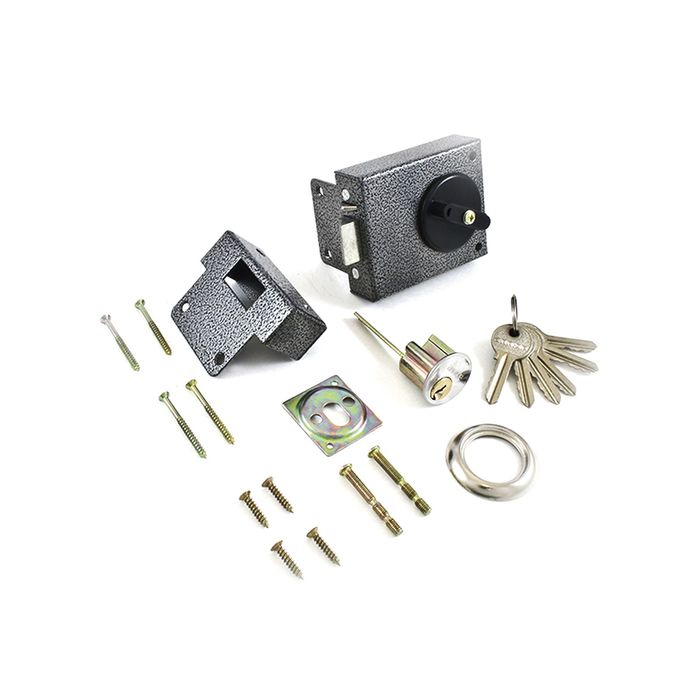 фото Замок накладной "аллюр" зн2а, 90х73х25 мм, 5 ключей, аналог знд2а/ш040