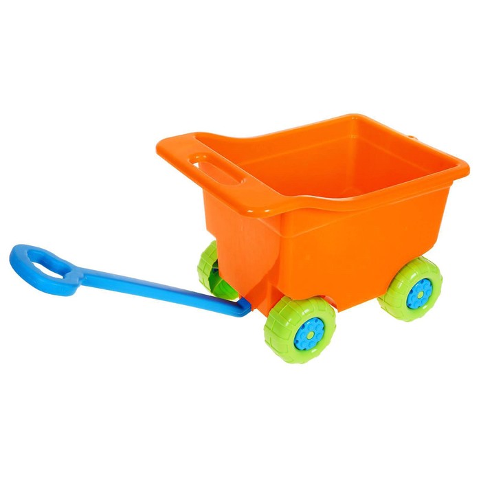 Тележка для игр на колёсах, большая, цвет оранжевый
Тележка для игр на колёсах, большая, цвет оранжевый