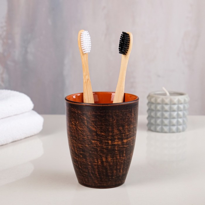 Стакан для зубных щёток, глазурь, красная глина, 0.3 л 
Стакан для зубных щёток, глазурь, красная глина, 0.3 л